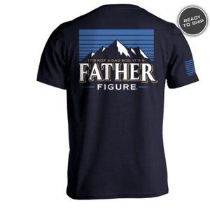 NEW! Shield Republic Father Figure Short Sleeve T-Shirt - 4XL